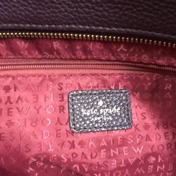 Kate Spade/ large Tote Bag/ Plum - Picture 10 of 14